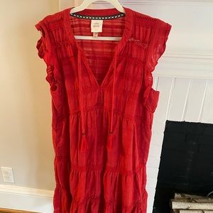 Knox Rose Red Summer Dress Size Large
